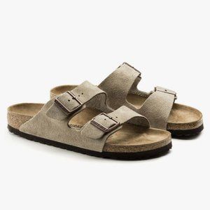BIRKENSTOCK ARIZONA TAN SUEDE SANDALS Womens 6 37